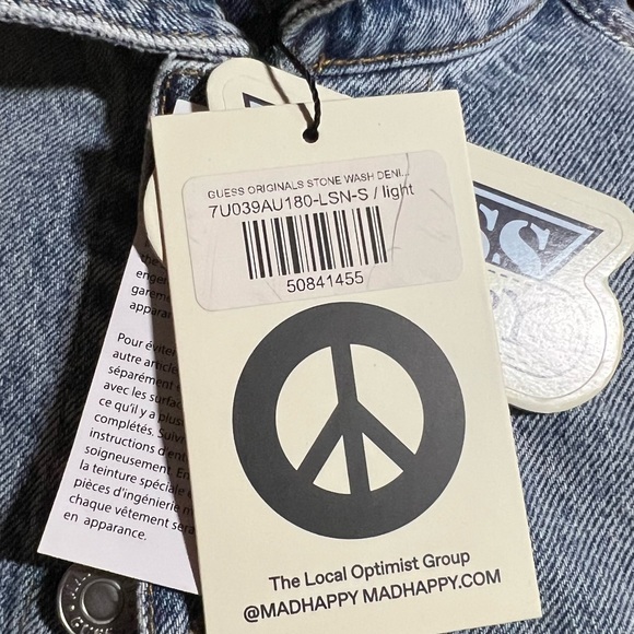 MadHappy Guess Collaboration Denim Jacket Small - Picture 12 of 13